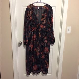 Xhilaration sheer floral duster